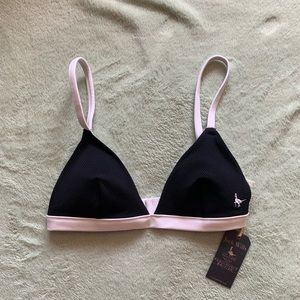 Black and white bikini top jack wills